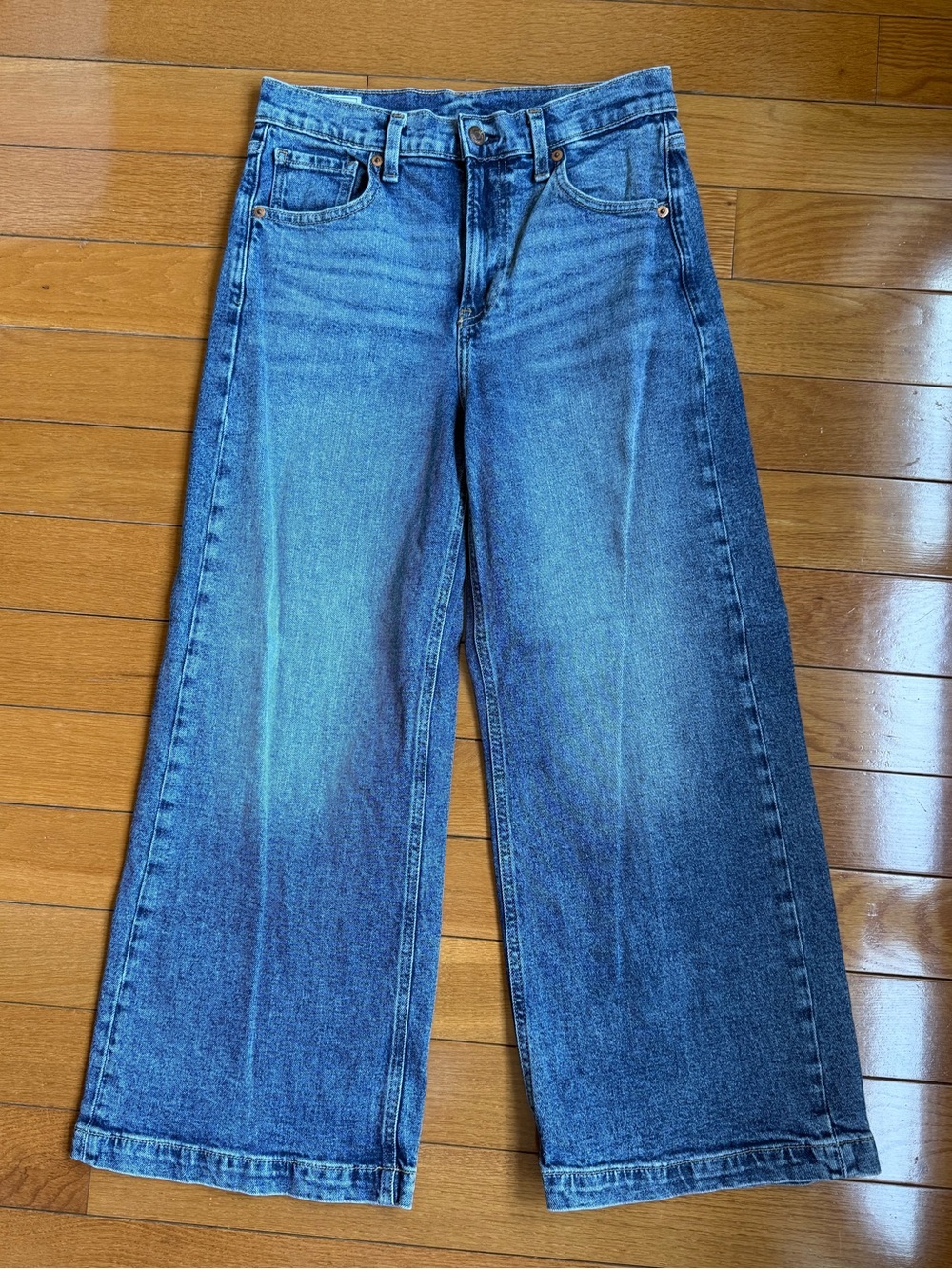 GAP High Rise Stride Wide Leg Ankle Jeans - Picture 6 of 8